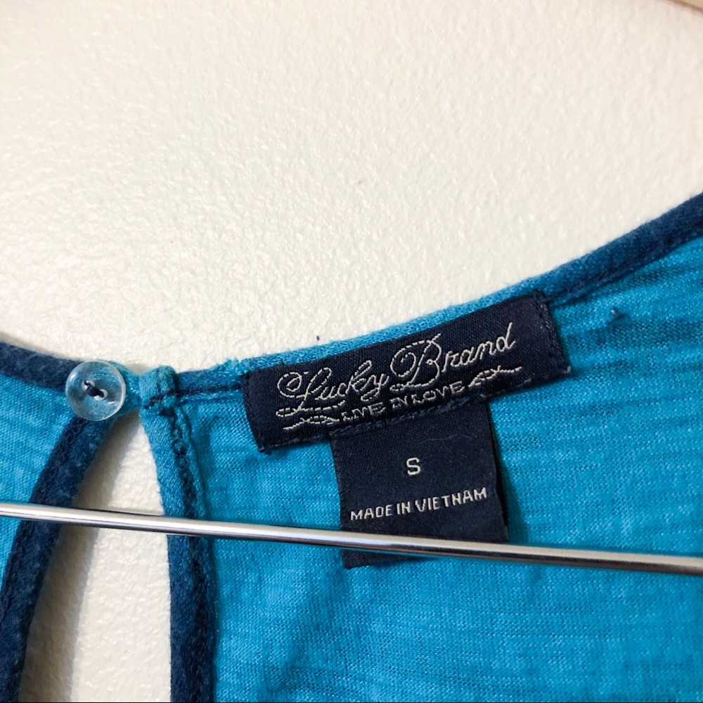 lucky brand | striped maxi dress dip dye small - Picture 5 of 6